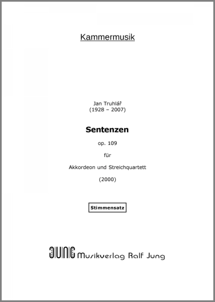 Sentenzen, op. 109 (Stimmen)