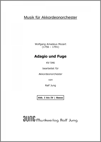 Adagio und Fuge (KV 546) (Ergänzungsstimme)