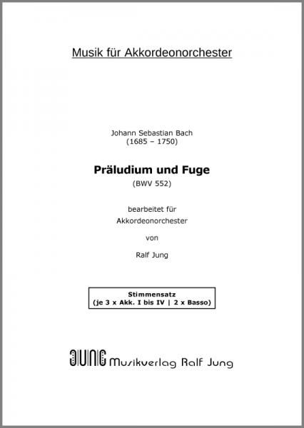 Präludium und Fuge Es-Dur (BWV 552) (Stimmensatz 14 Stimmen)