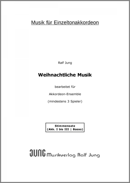 Weihnachtliche Musik (Stimmensatz)