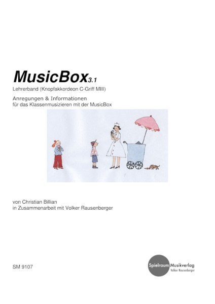 MusicBox (Lehrerheft Einzeltonakkordeon, Knopfgriff)