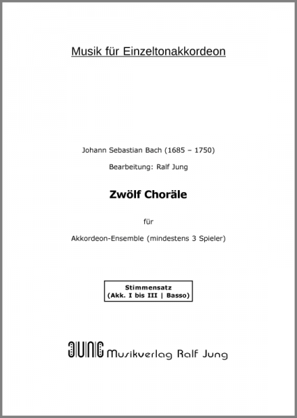 Zwölf Choräle (Stimmen)