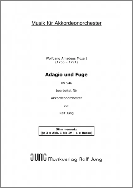 Adagio und Fuge (KV 546) (Stimmensatz, 13 Stimmen)