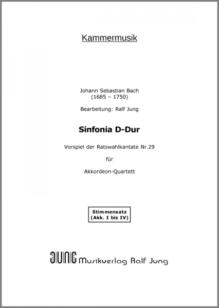 Sinfonia D-Dur (Stimmensatz)