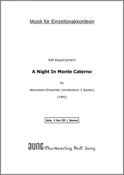 A Night In Monte Caterno (Stimmen)