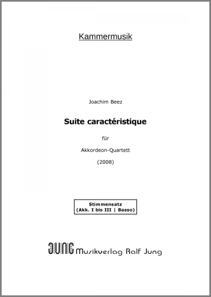 Suite caractéristique (Stimmensatz) Suite in sechs Sätzen