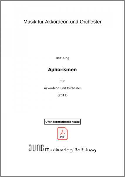 Aphorismen (Orchesterstimmensatz als pdf)